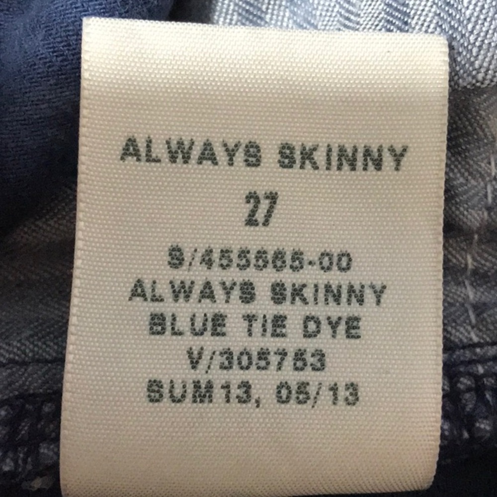 GAP 1969 Always Skinny tie die stretch jeans - Picture 8 of 9